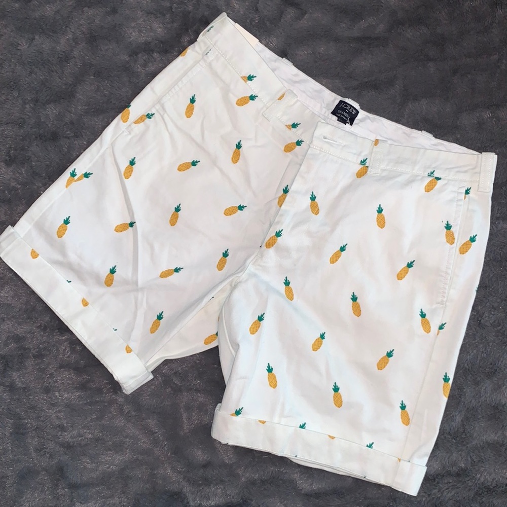 NWT J. Crew Pineapple Shorts